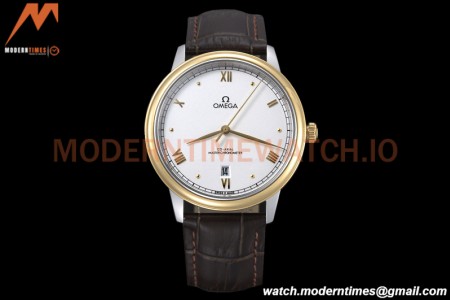 Omega - De Ville Prestige 40mm YG/LE White GDF MY8215
