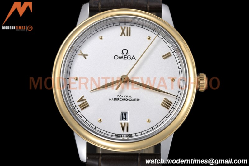 Omega - De Ville Prestige 40mm YG/LE White GDF MY8215