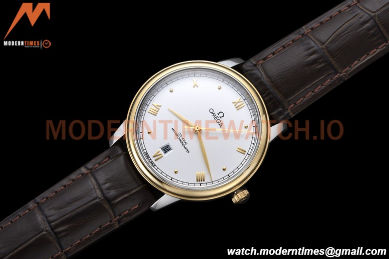 Omega - De Ville Prestige 40mm YG/LE White GDF MY8215