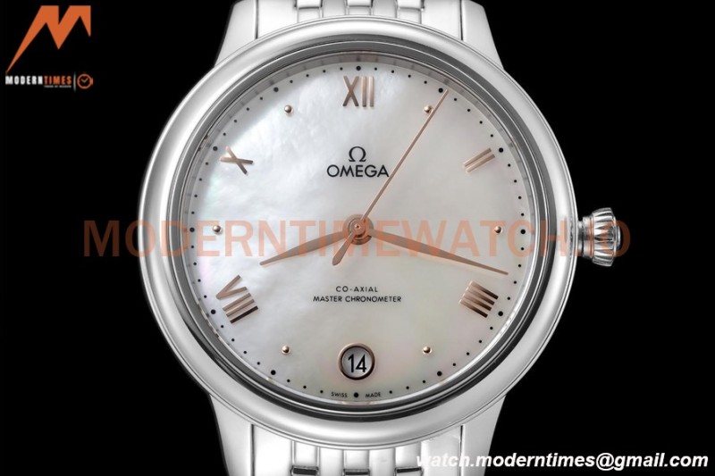 Omega - De Ville Prestige Ladies 34mm SS/SS White MOP VSF A8800