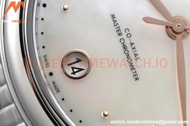 Omega - De Ville Prestige Ladies 34mm SS/SS White MOP VSF A8800