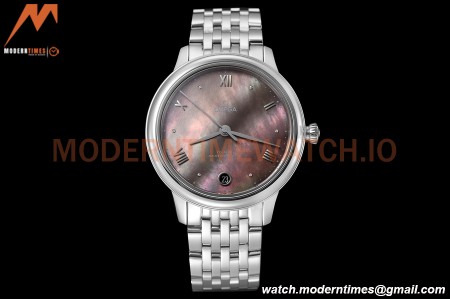 Omega - De Ville Prestige Ladies 34mm SS/SS Grey MOP VSF A8800