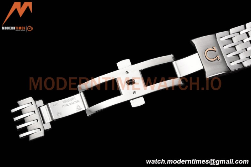 Omega - De Ville Mens Co-Axial 41mm SS/SS Black Roman VSF A8500