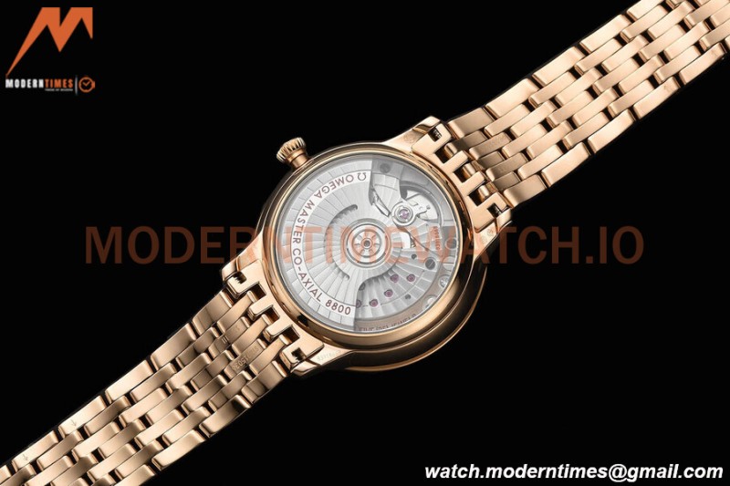 Omega - De Ville Prestige Ladies 34mm RG/RG Dia/Rmn Brown VSF A8800