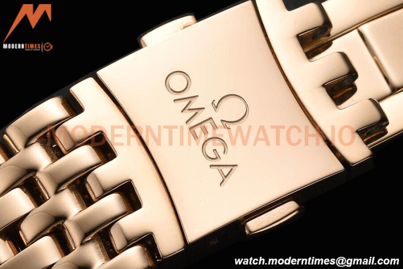 Omega - De Ville Prestige Ladies 34mm RG/RG Dia/Rmn Brown VSF A8800