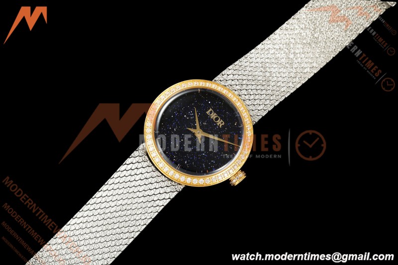 Dior - La D DE Dior Satine 25mm Dia SS/SS Aventurine Dial K11F Quartz