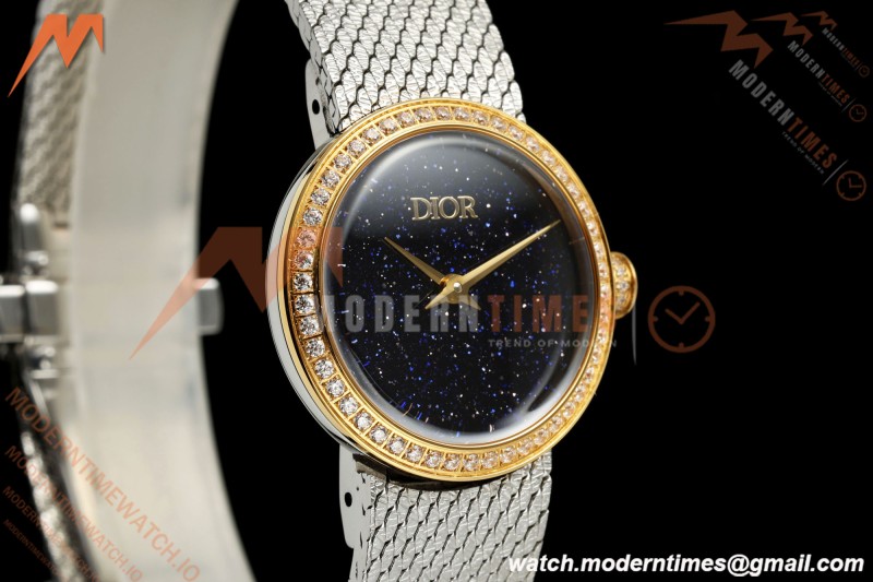 Dior - La D DE Dior Satine 25mm Dia SS/SS Aventurine Dial K11F Quartz