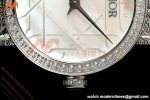 Dior - La D DE Dior 25mm Dia SS/SS White Mother-of-Pearl Dial K11F Quartz