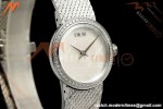 Dior - La D DE Dior 25mm Dia SS/SS White Mother-of-Pearl Dial K11F Quartz