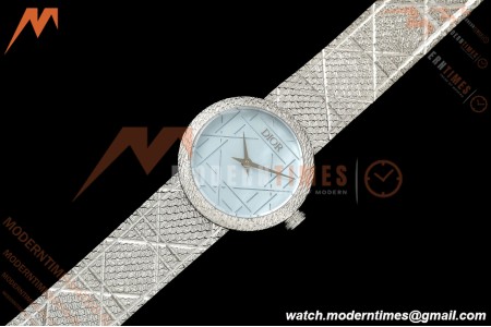 Dior - La D DE Dior 25mm SS/SS Blue Mother-of-Pearl Dial K11F Quartz