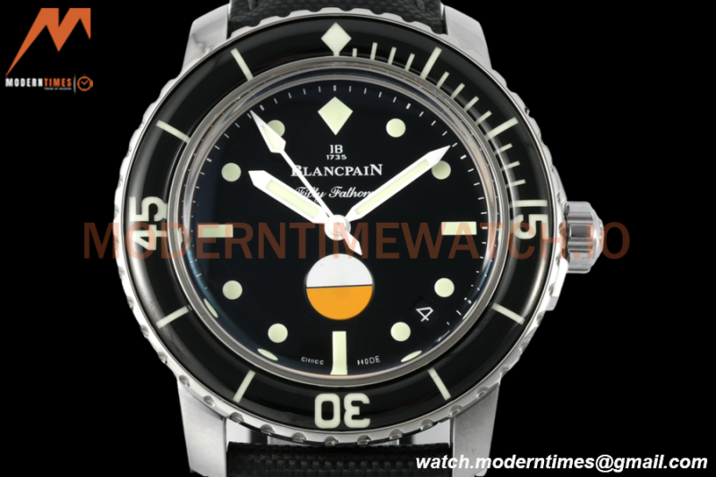 Blancpain - Fifty Fathoms 5008 Mil-Spec 40mm Automatique SS/NY Black ZF A1151