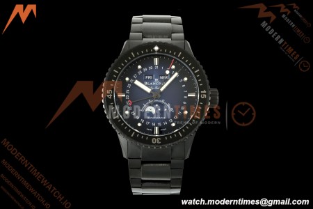 Blancpain - Fifty Fathoms 5054 Bathyscaphe Complete Calendar Moon Phases Black Ceramic Sunburst Blue DDDF A6654