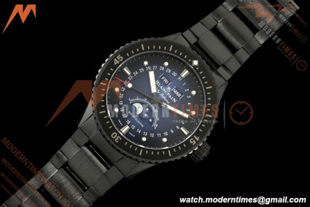 Blancpain - Fifty Fathoms 5054 Bathyscaphe Complete Calendar Moon Phases Black Ceramic Sunburst Blue DDDF A6654