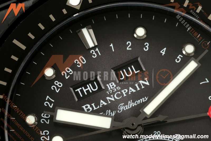 Blancpain - Fifty Fathoms 5054 Bathyscaphe Complete Calendar Moon Phases Black Ceramic Black Dial DDDF A6654  | 블랑팡 - 피프티 패덤즈 5054 바티스카프 컴플리트 캘린더 문페이즈 블랙 세라믹 블랙 다이얼 DDDF A6654