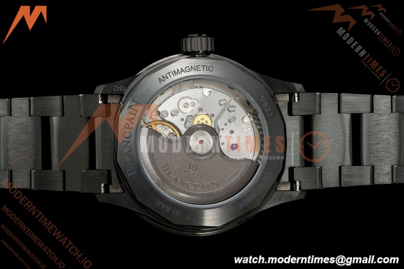 Blancpain - Fifty Fathoms 5054 Bathyscaphe Complete Calendar Moon Phases Black Ceramic Green Dial DDDF A6654 | 블랑팡 - 피프티 패덤즈 5054 바티스카프 컴플리트 캘린더 문페이즈 블랙 세라믹 그린 다이얼 DDDF A6654