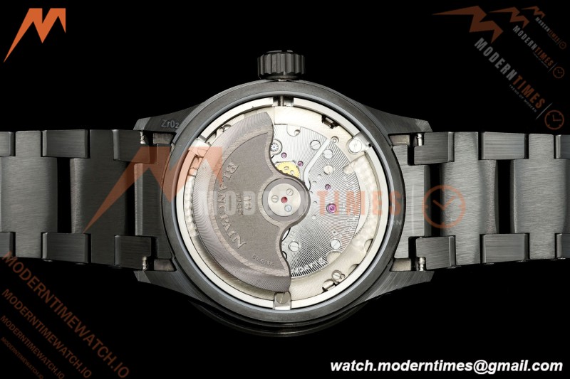 Blancpain - Fifty Fathoms 5054 Bathyscaphe Complete Calendar Moon Phases Black Ceramic Green Dial DDDF A6654 | 블랑팡 - 피프티 패덤즈 5054 바티스카프 컴플리트 캘린더 문페이즈 블랙 세라믹 그린 다이얼 DDDF A6654