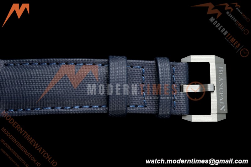 Blancpain - Fifty Fathoms 5054 Bathyscaphe Complete Calendar Moon Phases Black CER/NY Sunburst Blue DDDF A6654 | 블랑팡 - 피프티 패덤즈 5054 바티스카프 컴플리트 캘린더 문페이즈 블랙 CER/NY 선버스트 블루 DDDF A6654
