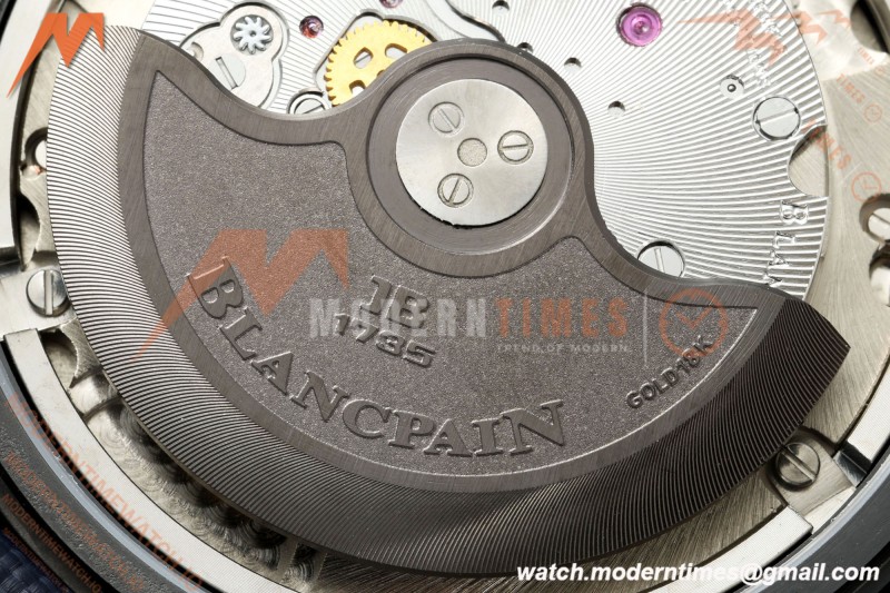 Blancpain - Fifty Fathoms 5054 Bathyscaphe Complete Calendar Moon Phases Black CER/NY Sunburst Blue DDDF A6654 | 블랑팡 - 피프티 패덤즈 5054 바티스카프 컴플리트 캘린더 문페이즈 블랙 CER/NY 선버스트 블루 DDDF A6654
