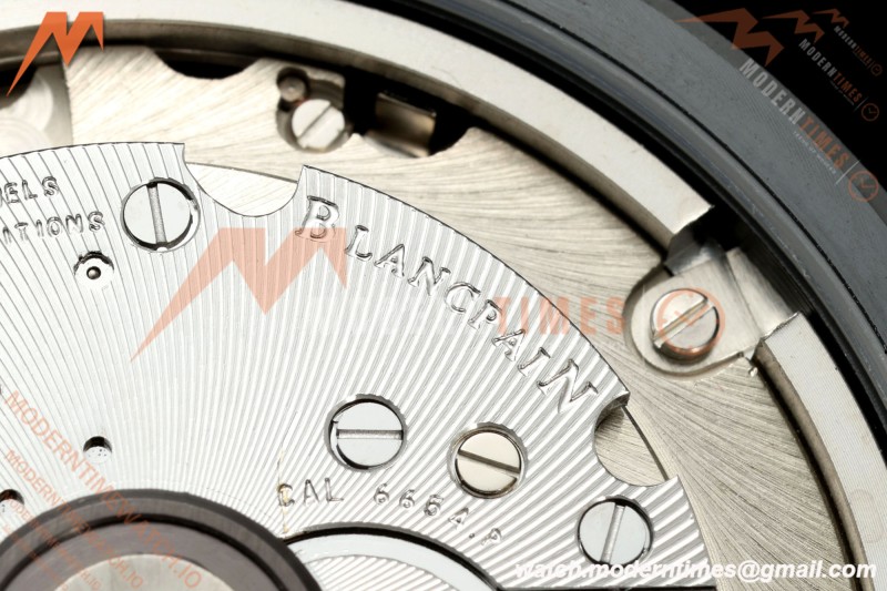 Blancpain - Fifty Fathoms 5054 Bathyscaphe Complete Calendar Moon Phases Black CER/NY Green Dial DDDF A6654