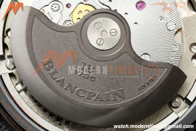 Blancpain - Fifty Fathoms 5054 Bathyscaphe Complete Calendar Moon Phases Black CER/NY Green Dial DDDF A6654