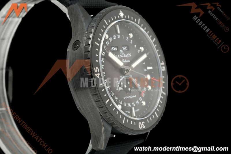Blancpain - Fifty Fathoms 5054 Bathyscaphe Complete Calendar Moon Phases Black CER/NY Black Dial DDDF A6654