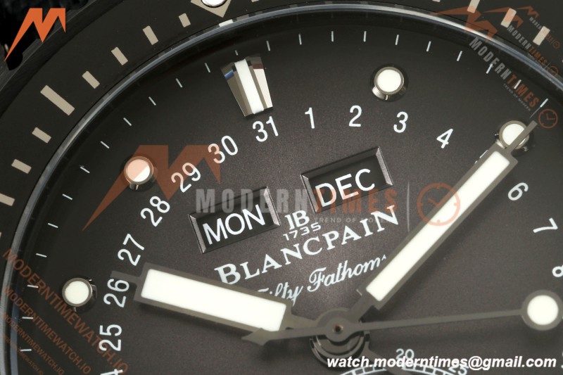 Blancpain - Fifty Fathoms 5054 Bathyscaphe Complete Calendar Moon Phases Black CER/NY Black Dial DDDF A6654