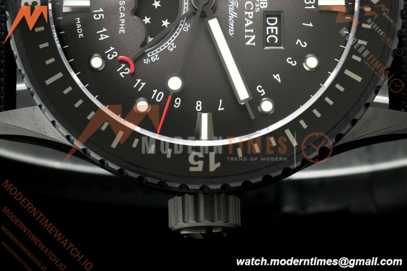 Blancpain - Fifty Fathoms 5054 Bathyscaphe Complete Calendar Moon Phases Black CER/NY Black Dial DDDF A6654