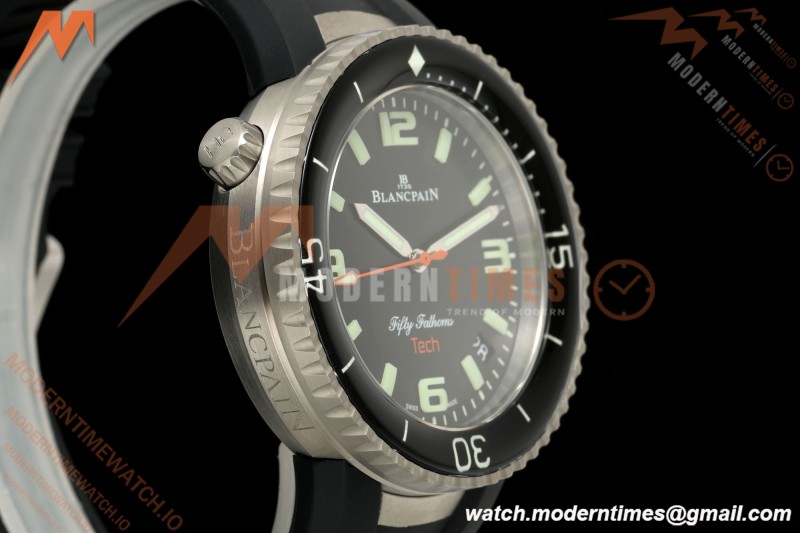 Blancpain - Fifty Fathoms Tech 5029 45mm Titanium CER/RU Black Dial DDF Cal.1315A Mod | 블랑팡 - 피프티 패덤즈 테크 5029 45mm 티타늄 CER/RU 블랙 다이얼 DDF Cal.1315A Mod