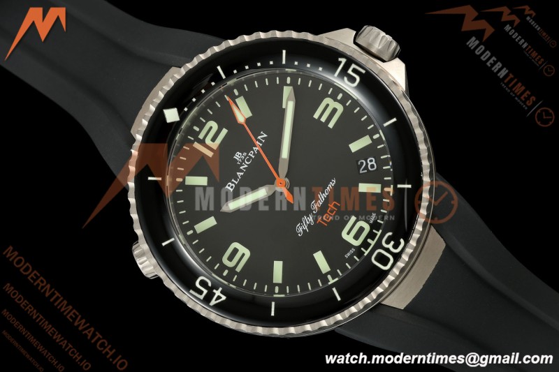 Blancpain - Fifty Fathoms Tech 5029 45mm Titanium CER/RU Black Dial DDF Cal.1315A Mod | 블랑팡 - 피프티 패덤즈 테크 5029 45mm 티타늄 CER/RU 블랙 다이얼 DDF Cal.1315A Mod