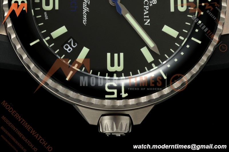 Blancpain - Fifty Fathoms Tech Ocean Commitment IV 5029A 45mm Titanium CER/RU Black Dial DDF Cal.1315A Mod