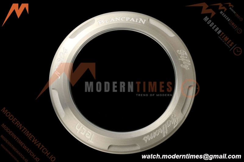 Blancpain - Fifty Fathoms Tech 5029 45mm Titanium CER/WHT/RU Black Dial DDF Cal.1315A Mod