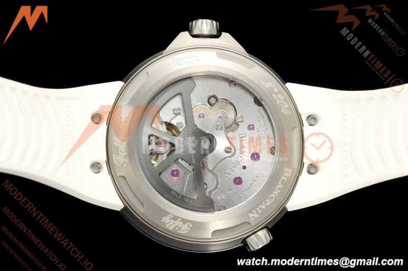 Blancpain - Fifty Fathoms Tech 5029 45mm Titanium CER/WHT/RU Black Dial DDF Cal.1315A Mod