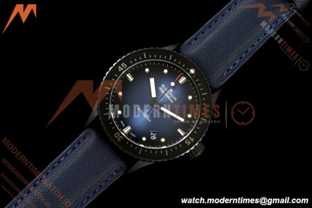 Blancpain - Fifty Fathoms 5000A 43.6mm Bathyscaphe Black Cer/NY Sunburst Blue DDDF A1315