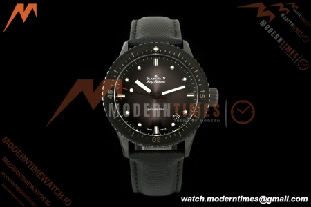 Blancpain - Fifty Fathoms 5000 43.6mm Bathyscaphe Black Cer/NY Sunburst Gray Dial DDDF A1315