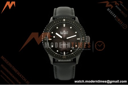 Blancpain - Fifty Fathoms 5000 43.6mm Bathyscaphe Black Cer/NY Sunburst Gray Dial DDDF A1315