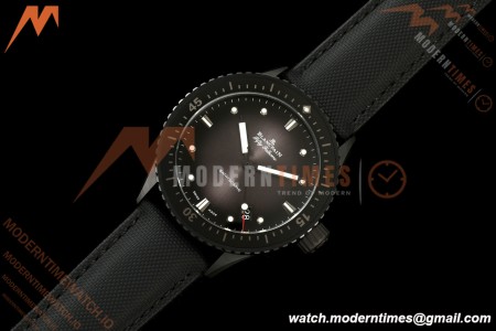 Blancpain - Fifty Fathoms 5000 43.6mm Bathyscaphe Black Cer/NY Sunburst Gray Dial DDDF A1315