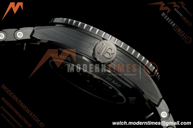 Blancpain - Fifty Fathoms 5000A 43.6mm Bathyscaphe Black Cer/Cer Sunburst Blue Dial DDDF A1315