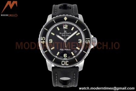 Blancpain - Fifty Fathoms Black SS/NY Black V2 ZF Asia 23J
