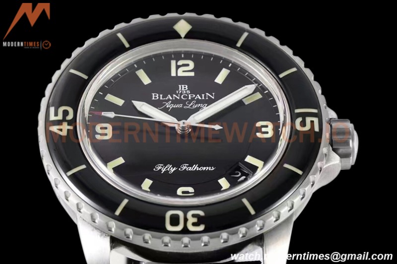 Blancpain - Fifty Fathoms Black SS/NY Black V2 ZF Asia 23J