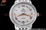 Omega - De Ville Prestige Ladies 32.7mm SS/SS White Textured GDF MY8215