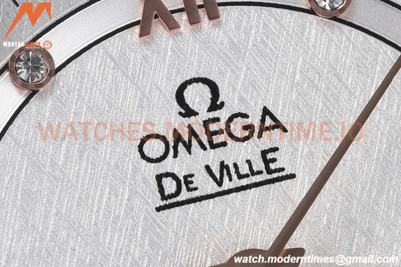 Omega - De Ville Prestige Ladies 32.7mm SS/SS White Textured GDF MY8215