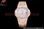 Patek Philippe - Nautilus Automatic 40mm 5711R Diamond RG/RG Wht/Dia PPF A324