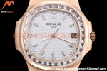 Patek Philippe - Nautilus Automatic 40mm 5711R Diamond RG/RG Wht/Dia PPF A324