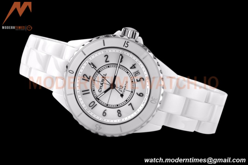 Chanel - J12 38MM Automatic White Cer/Cer BVF Cal 12.1