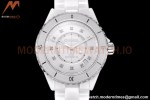 Chanel - J12 38MM Automatic White Cer/Cer Wht/Dia BVF Cal 12.1