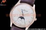 Jaeger LeCoultre - Master Ultra Thin Moonphase RG/LE White ZF 1:1 MY9015