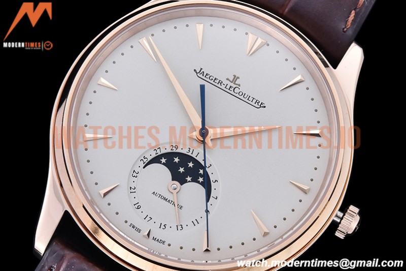 Jaeger LeCoultre - Master Ultra Thin Moonphase RG/LE White ZF 1:1 MY9015