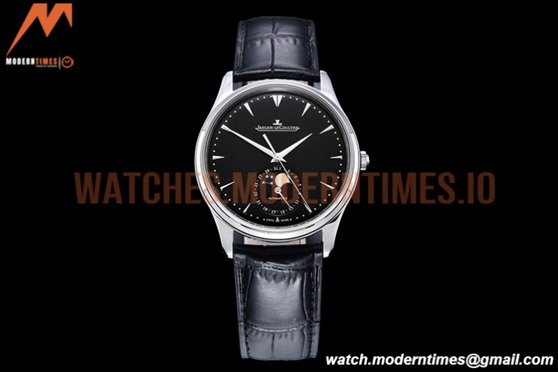 Jaeger LeCoultre - Master Ultra Thin Moonphase SS/LE Black ZF 1:1 MY9015