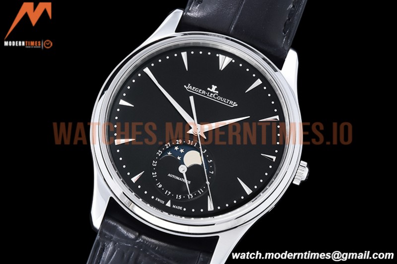 Jaeger LeCoultre - Master Ultra Thin Moonphase SS/LE Black ZF 1:1 MY9015