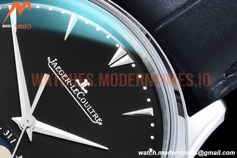 Jaeger LeCoultre - Master Ultra Thin Moonphase SS/LE Black ZF 1:1 MY9015
